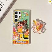 高级感硅胶s24plus全包法式 可爱星星人系列亮面磁吸壳适用三星s26ultra手机壳新款 s25 防摔机壳s23u保护套