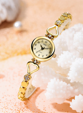 新精致合金女表小巧高级感石英表女士防水轻奢手链手表