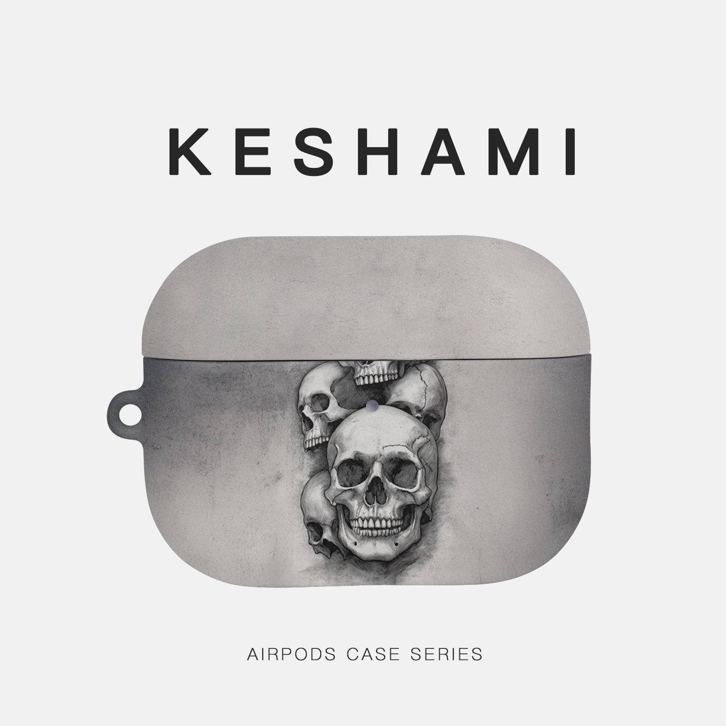 keshami 适用苹果AirpodsPro3/Pro2/Airpods4 全包磨砂耳机壳保护壳素描骷髅头,3C数码配件,耳机保护套,淘宝优惠券,粉丝福利购,淘宝优惠卷