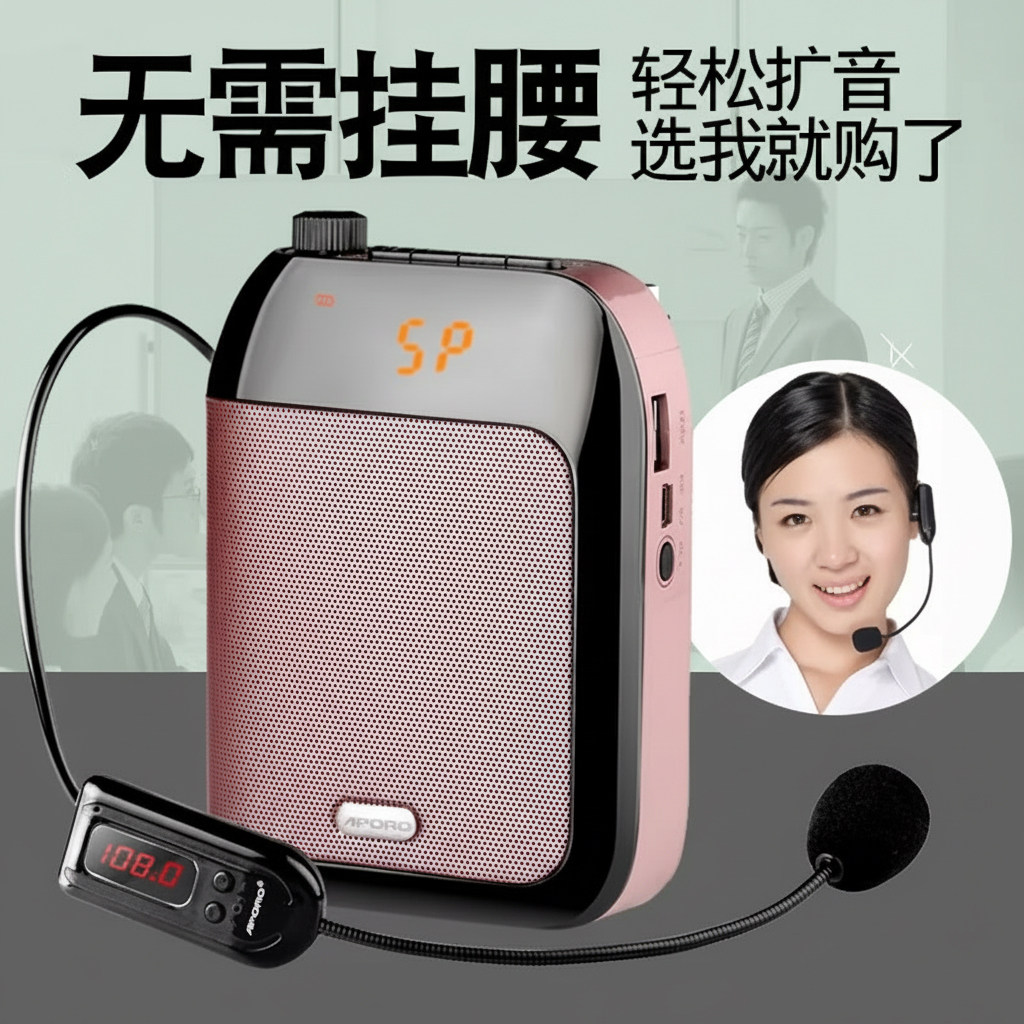 APORO T91无线扩音器教师专用小蜜蜂 教学上课宝老师用迷你讲课麦