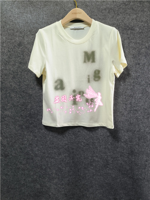 现货正品 MIGAINO 曼娅奴 2024年夏款MO22RA028T恤-2色398 女装/女士精品 T恤 原图主图