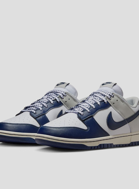 Nike Dunk 板鞋 经典复古百搭 纯白色/深蓝色 IM2222-101