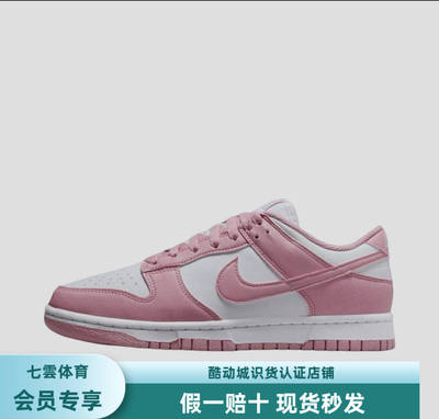 耐克Nike Dunk Low白粉色环保低帮运动休闲板鞋DD1873-112