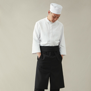 范妮采斯2023新款 厨师服 日料寿司居酒屋面点工服白男高端工作日式