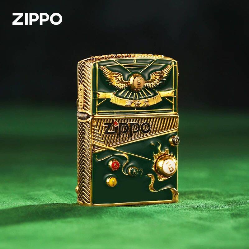zippo黄金九幸运物送男友
