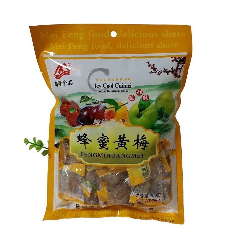 发2包潮汕梅峰蜂蜜黄梅酸甜梅子软糯青竹梅蜜饯零食五月黄蜜梅