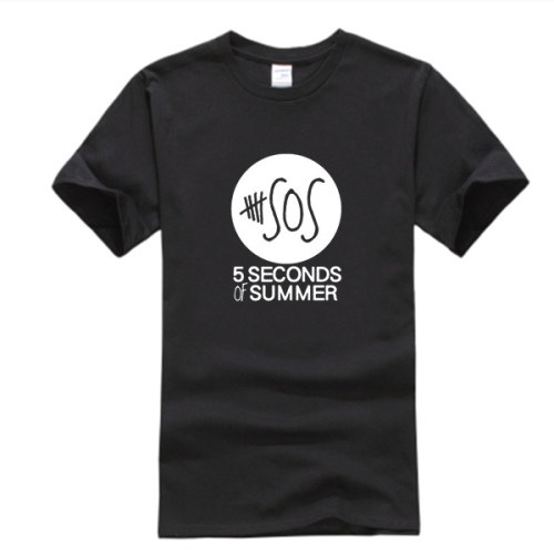 五秒盛夏5SOS音乐T恤 5 Seconds of Summer朋克摇滚男女短袖衣服