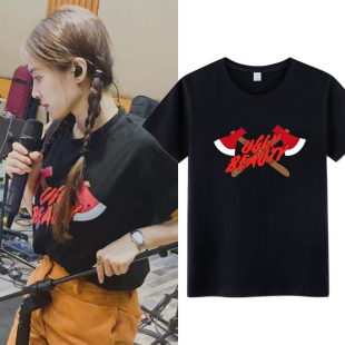 T恤应援服纯棉夏 beauty演唱会黑色斧头短袖 Jolin蔡依林同款 ugly