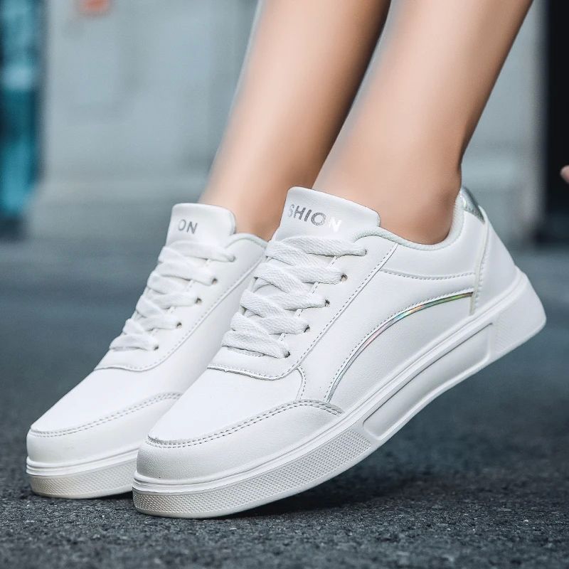 2024 Spring and Autumn Women's Campus Little White Shoes Fas