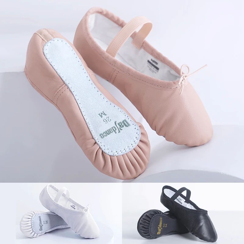 Genuine Leather Ballet Shoes Dancing Slippers Gymnastics Sho
