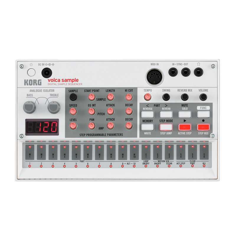 KORG科音VOLCA便携BEATS触摸BASS/KEYS/SAMPLE/FM/KICK模拟合成器
