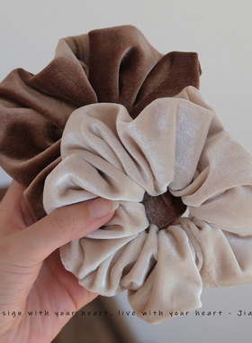 质感hen好高品质丝绒大肠圈发圈肥肠圈发绳头绳ins黑色发饰头饰女