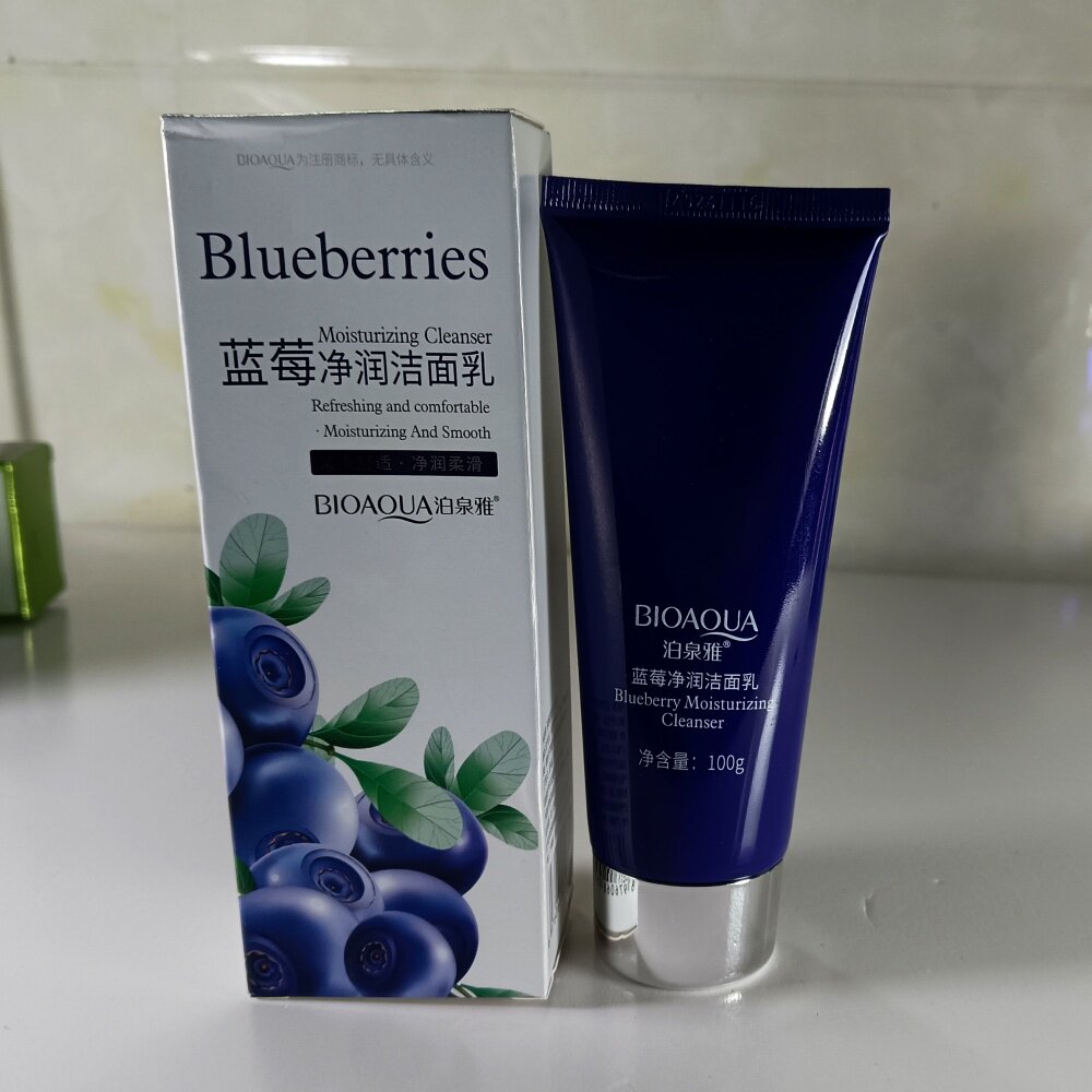 泊泉雅蓝莓洁面乳洗面奶女深层清洁收毛孔控油祛痘保湿控油男正品