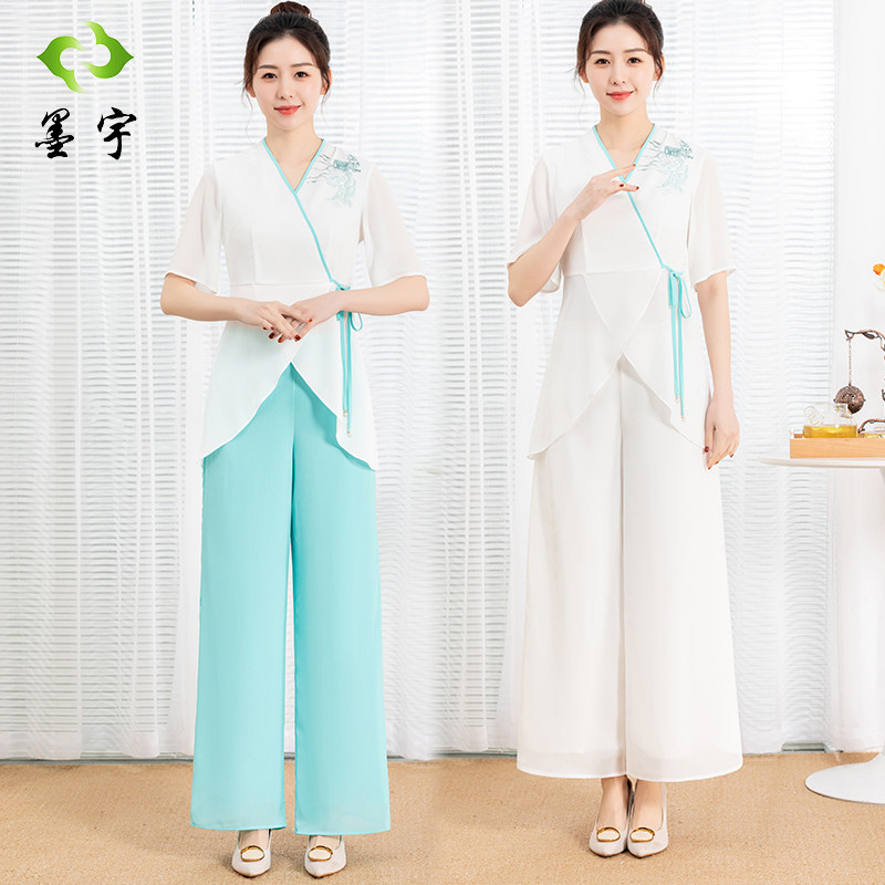 墨宇夏季技师工作服养生技师服图片