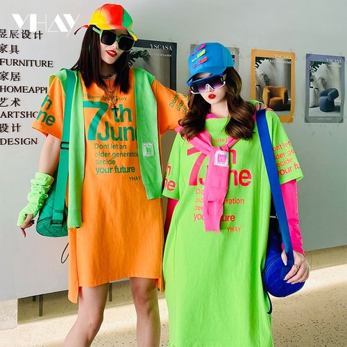 YHAY短袖休闲撞色大版T恤