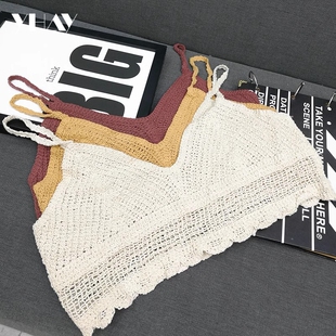女港味复古chic针织性感花边吊带背心夏外穿 2020新款 YHAY 春装