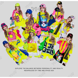 彩色字母图案直播专属女装 199 T恤 100 YHAY一号链接