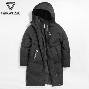 双重优惠：608元包邮 马克华菲 男士 长款 羽绒服