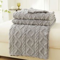 Muji blanket Flannel milk velvet thin cover blanket Spring and Autumn blanket Double-sided office nap sofa blanket thumbnail 8