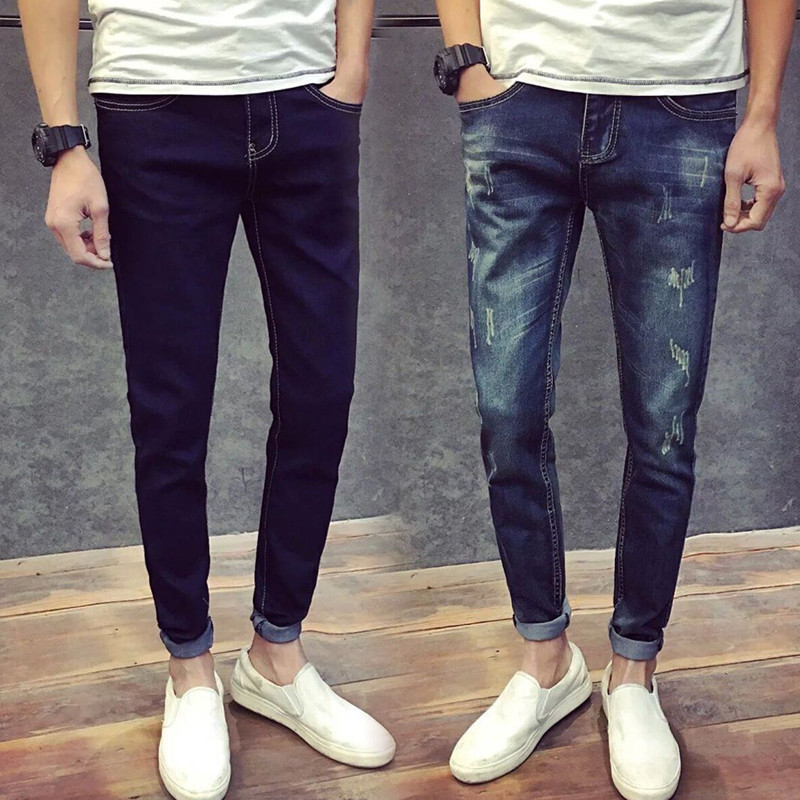 Jeans pour adolescent pieds Slim pour été - Ref 1467451 Image 1