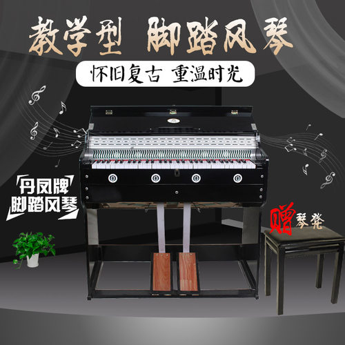 丹凤牌脚踏风琴(五组全双音)99-1A型 乡村小学教学脚风琴 - 封面