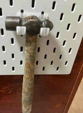 兼容宜家SKADIS斯考迪斯洞洞板配件锤子榔头支架可改金属方孔圆孔