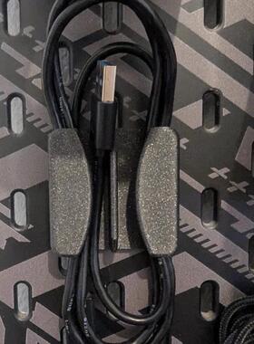 多色可选数据线收纳夹适用宜家SKADIS洞洞板配件可改金属圆孔方孔