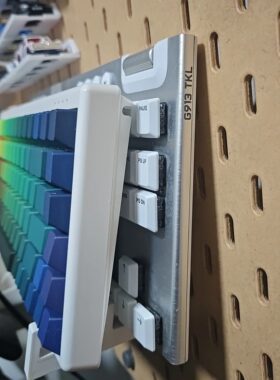 双层洞洞板键盘支架适用于宜家SKADIS洞洞板配件可改金属圆孔方孔