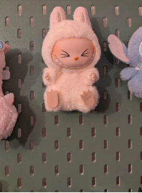 泡泡玛特公仔收纳架子适用宜家SKADIS洞洞板 可改金属圆孔方孔