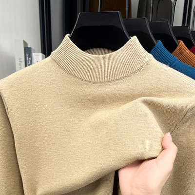 男士半高领休闲百搭打底毛衫