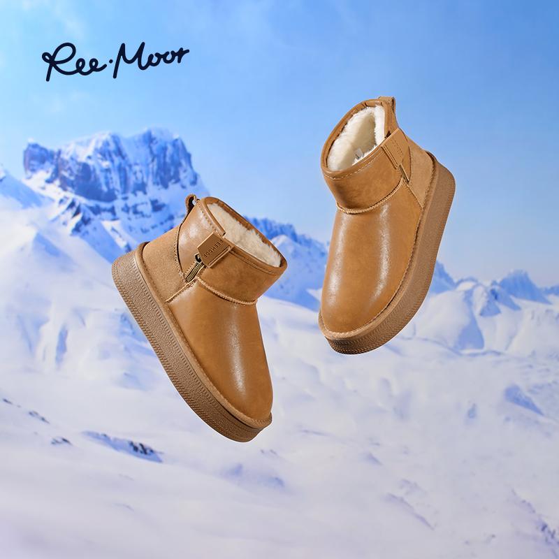 REEMOOR冬季新款加绒加厚雪地靴