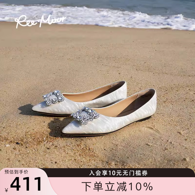 REEMOOR法式尖头浅口单鞋