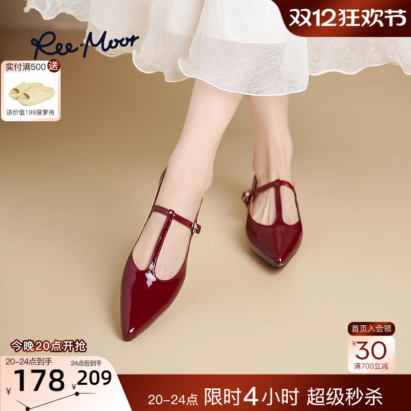 REEMOOR2025春新款玛丽珍鞋