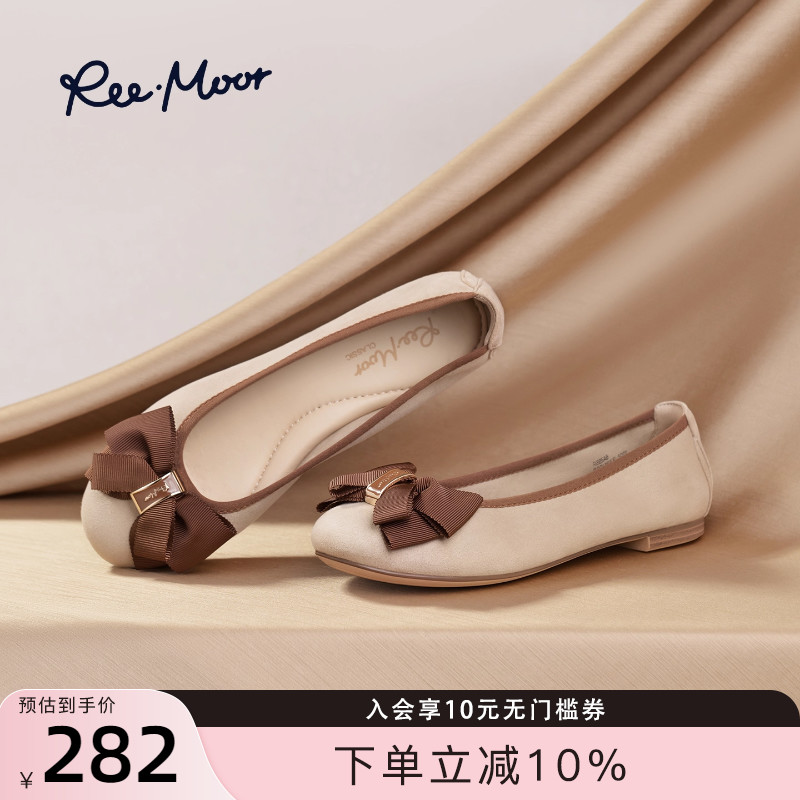 REEMOOR法式蝴蝶结芭蕾舞鞋