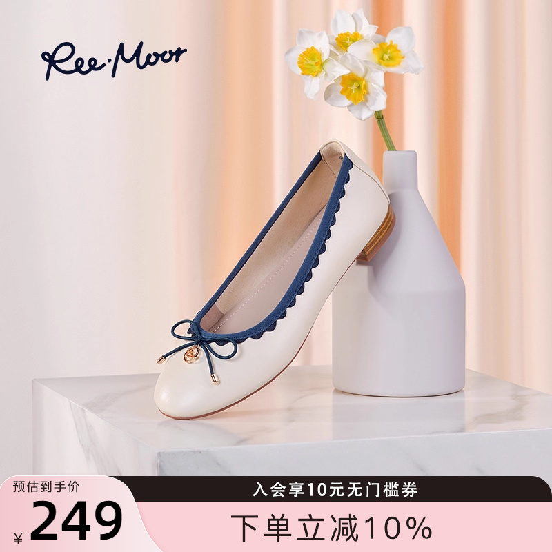 REEMOOR蝴蝶结平底休闲鞋