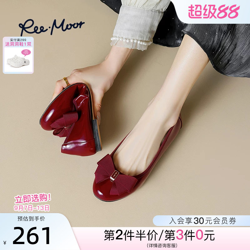 REEMOOR蝴蝶结单鞋百搭图片