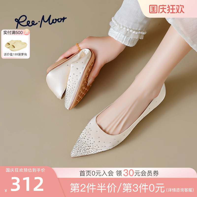 REEMOOR2025春季新款尖头单鞋