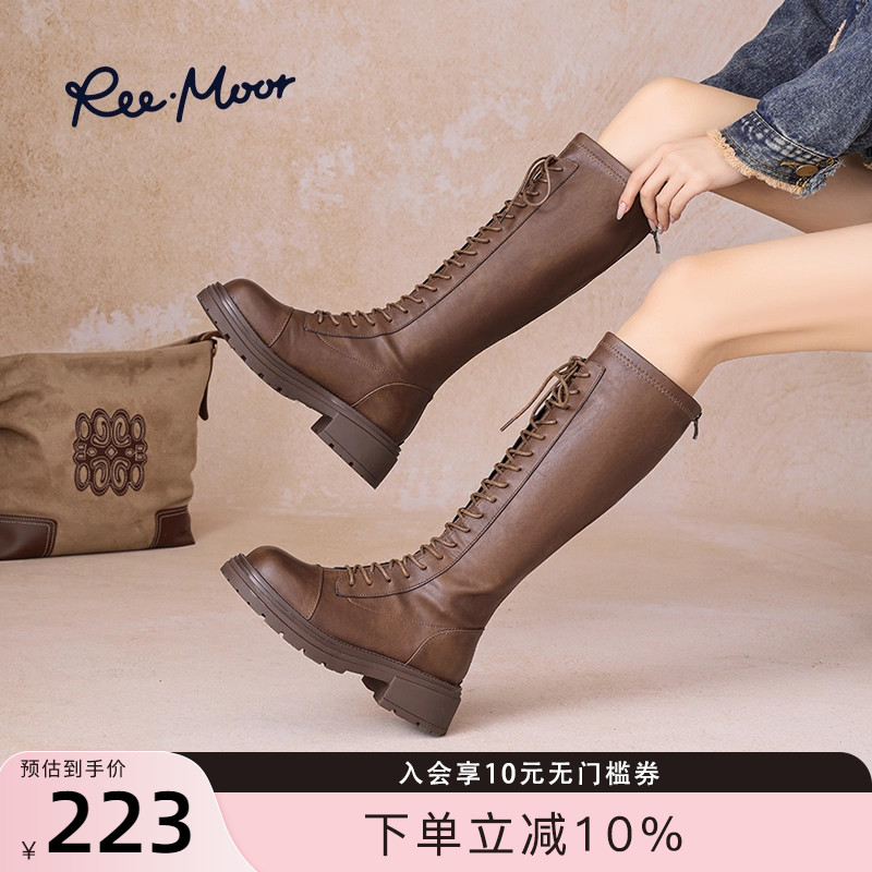 reemoor不过膝显瘦骑士靴
