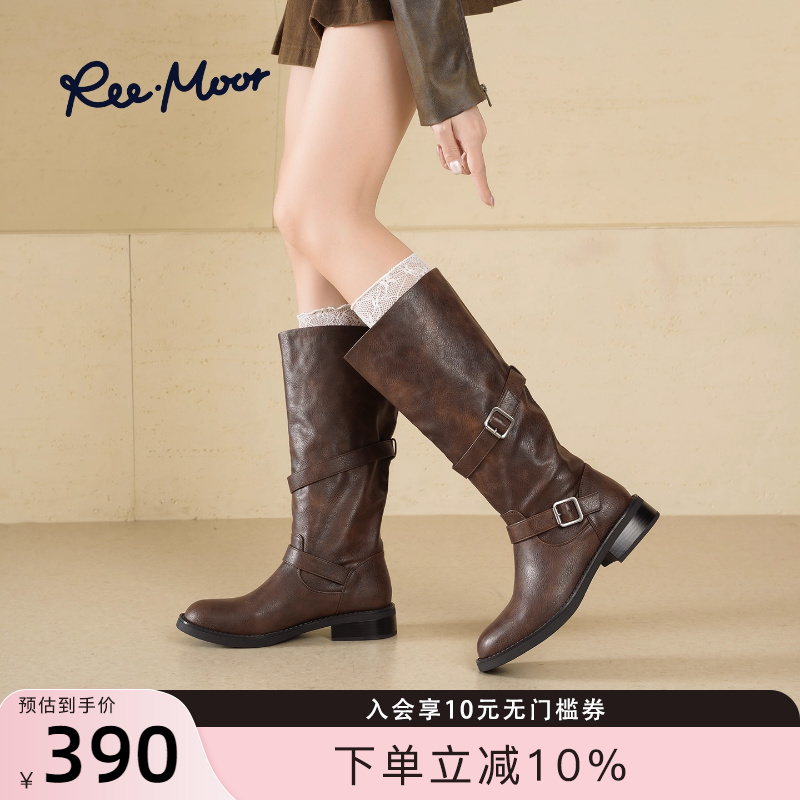 REEMOOR睿慕复古英伦风短靴