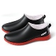 短靴厨房平底水鞋 短筒雨鞋 雨靴防滑防水胶鞋 低帮加绒浅口时尚 男款