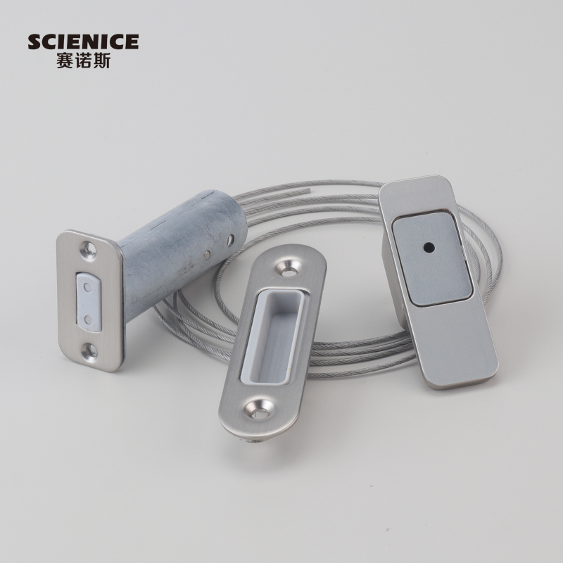 隐形磁力插销木门暗装磁吸双开门