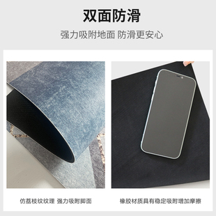 高端轻奢楼梯踏步垫可擦洗皮革地垫免胶自粘实木家用防滑台阶地毯