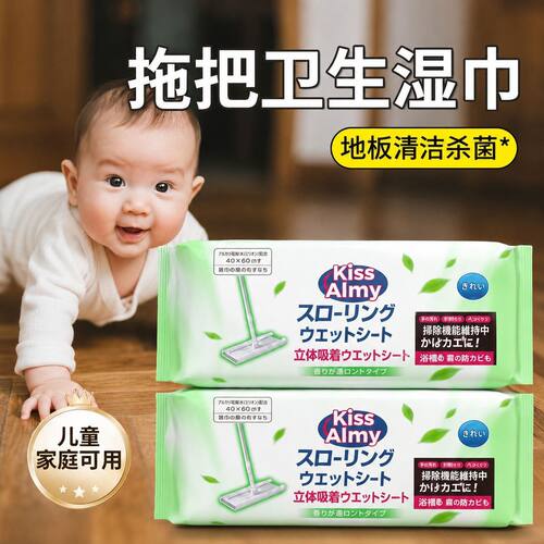 【梵木一生】平板拖把专用拖布免洗湿巾双倍洁净消臭加厚懒人专用