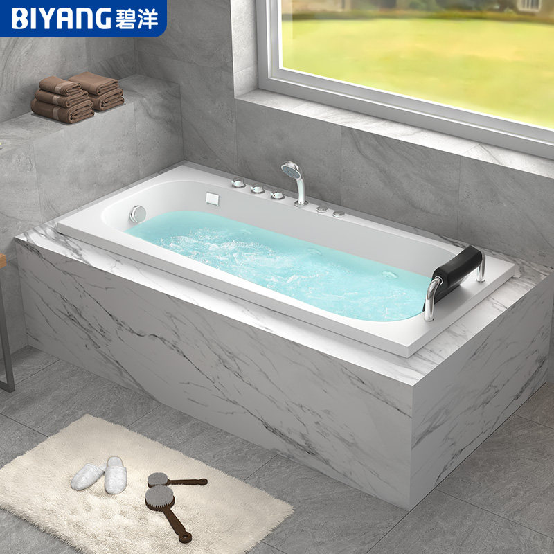 Embedded system bathtub household adult Small apartment Double massage Tub 1.2-1.7 Bathtub TOILETin the Decoration main material , Toiletries , Bathtub , Bathtub  category - from Buy2taobao.com to provide professional Taobao agent buy service