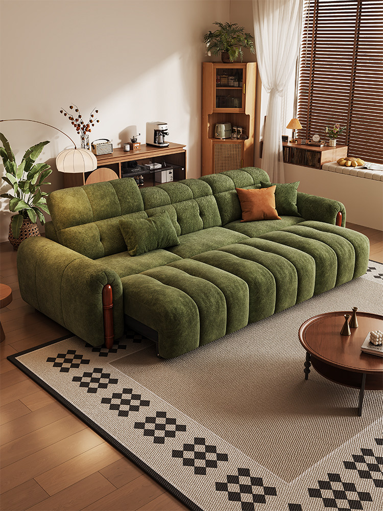 雪尼尔电动沙发客厅2025新款可调节零靠墙多功能一体两用沙发床