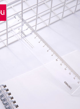 得力71971皮卡丘系列塑料直尺带波浪15cm小学生尺子学习文具卡通透明15CM带波浪线直尺学生尺子