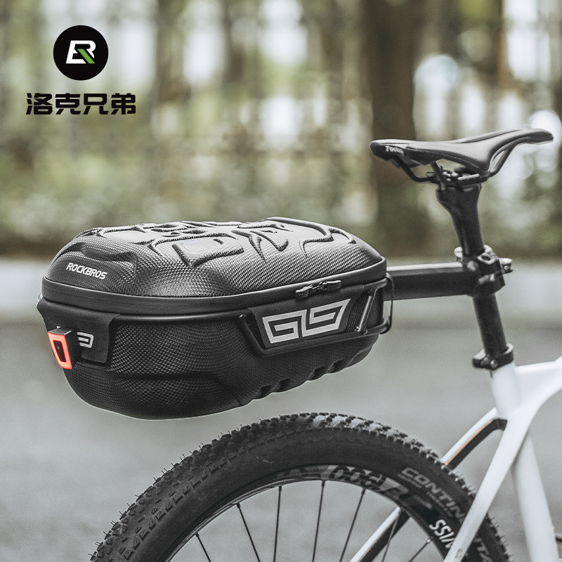 洛克兄弟硬壳货架包自行车后座包山地车代驾车快拆尾包驮包尾箱包