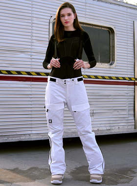 RUNNING RIVER奔流 女士户外运动保暖防风冬滑雪裤O9490L双/单板