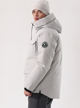 RUNNING RIVER奔流户外男式登山防风保暖中长款加厚派克棉服4125