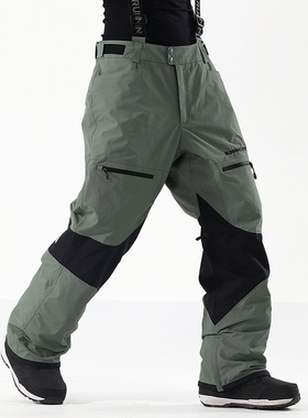 RUNNING RIVER奔流 男式户外防风保暖单板背带滑雪裤新款4475